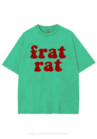 Frat Rat Y2K Shirts Washed Tee Cherrykitten