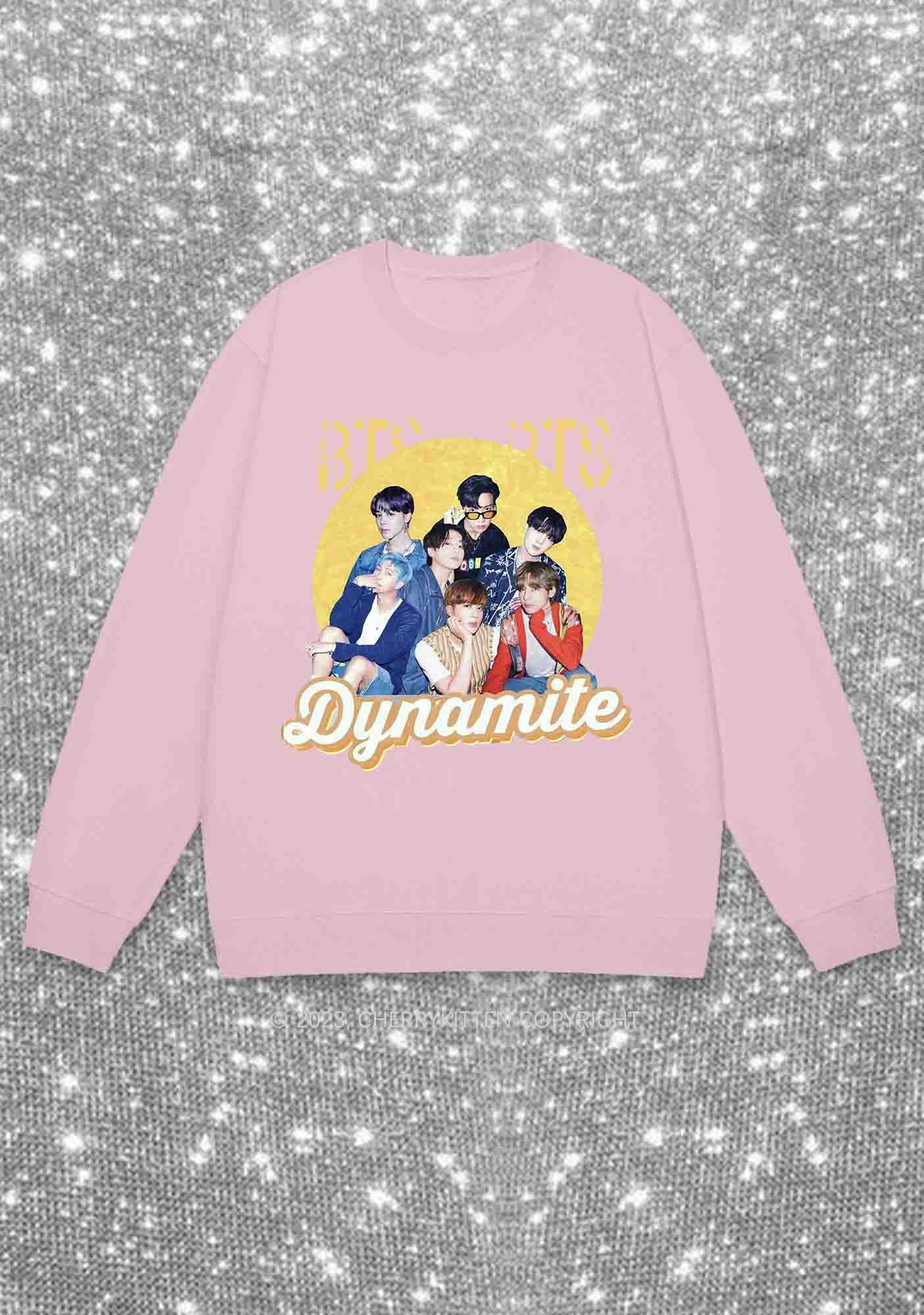 Bangtan Dynamite Kpop Y2K Sweatshirt Cherrykitten