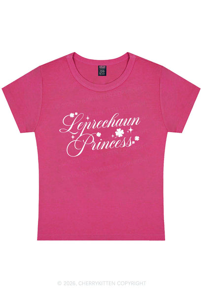 Leprechaun Princess St Patricks Y2K Baby Tee Cherrykitten