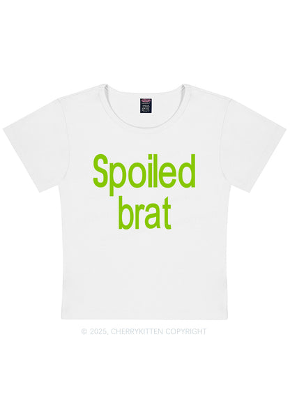 Spoiled Brat Y2K Baby Tee Cherrykitten