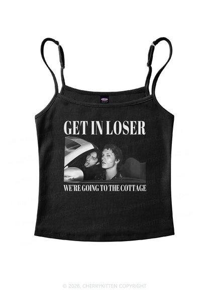 Get In Loser HR Y2K Spaghetti Strap Cami Cherrykitten