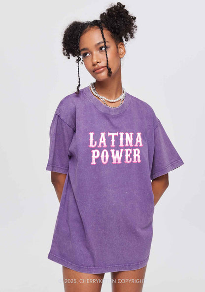 Latina Power Y2K Washed Tee Cherrykitten