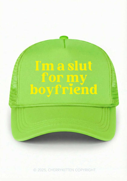 Slxt For My BF Valentine's Day Y2K Trucker Hat Cherrykitten