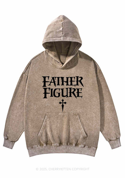 Halloween Father Figure Y2K Washed Hoodie Cherrykitten