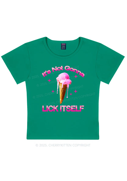 Ice Cream Lick Itself Y2K Baby Tee Cherrykitten