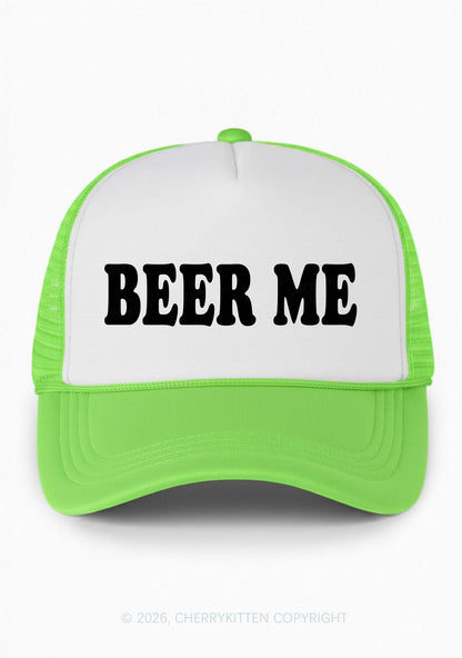 Beer Me Y2K Colorblock Trucker Hat Cherrykitten