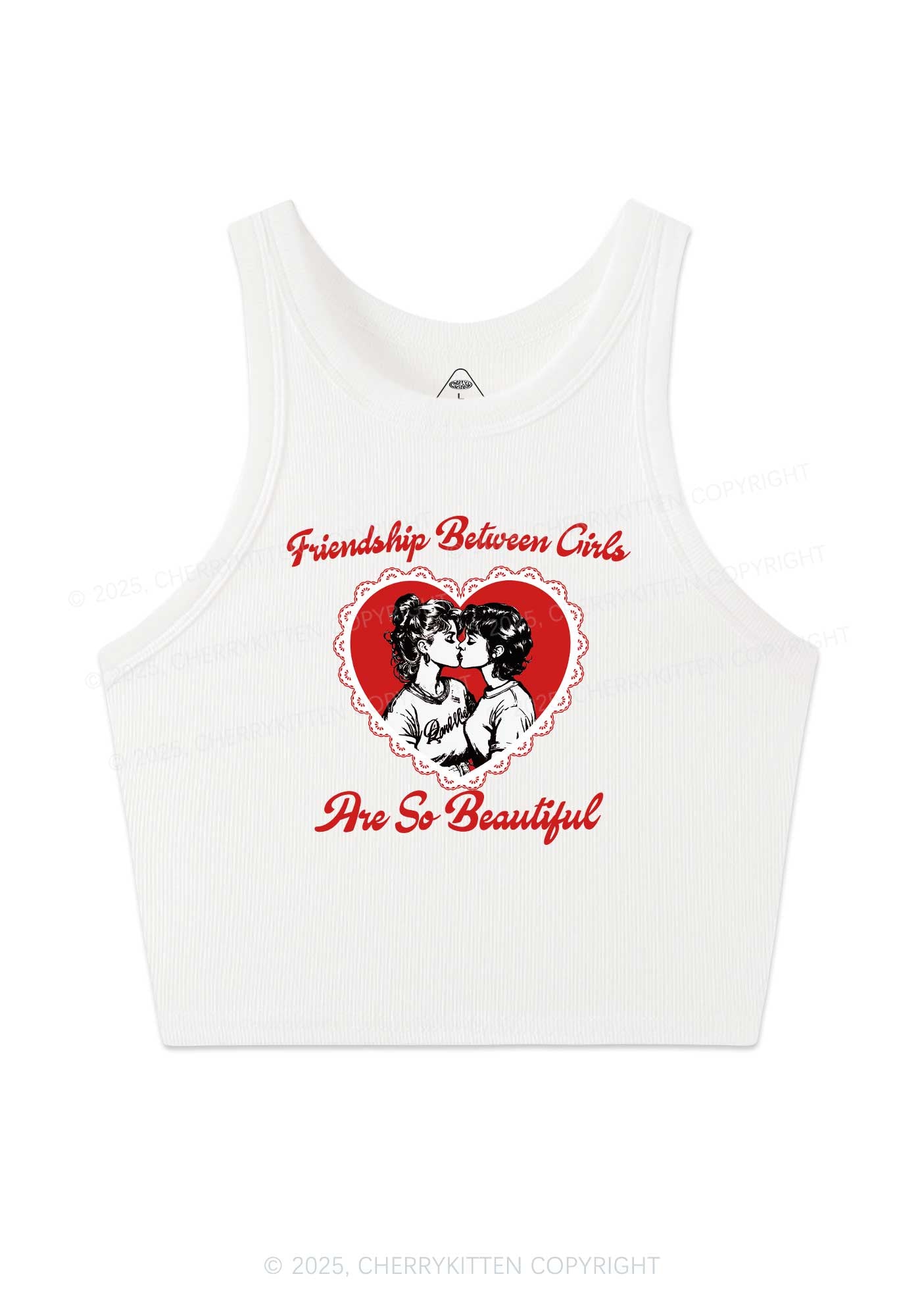 Friendship Between Girls Pride Y2K Crop Tank Top Cherrykitten
