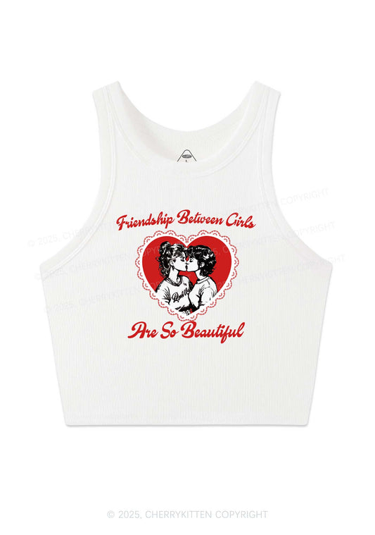 Friendship Between Girls Pride Y2K Crop Tank Top Cherrykitten