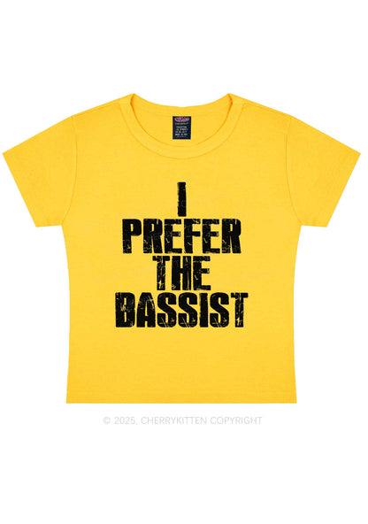 I Prefer The Bassist Y2K Baby Tee Cherrykitten