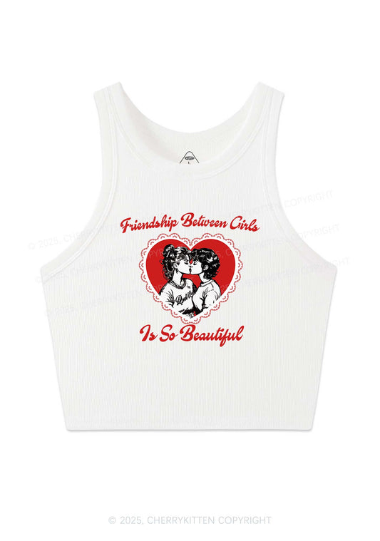Friendship Between Girls Pride Y2K Crop Tank Top Cherrykitten