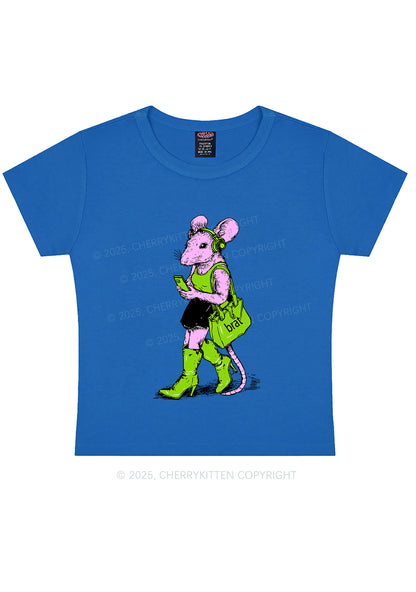 Brat Girl Y2K Baby Tee Cherrykitten