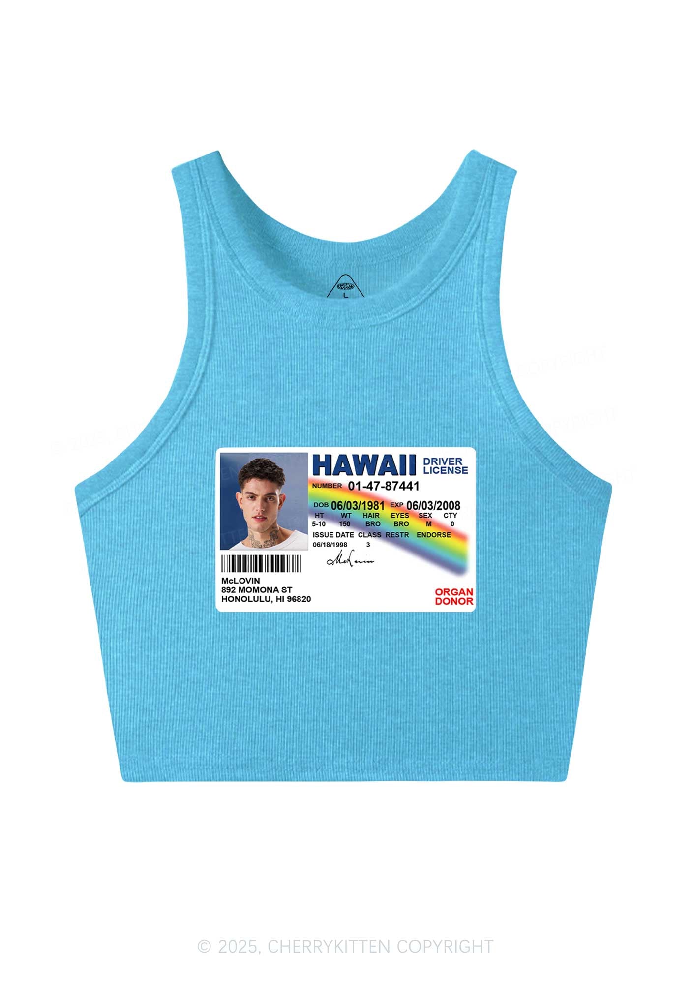 Custom MCL ID Y2K Crop Tank Top Cherrykitten