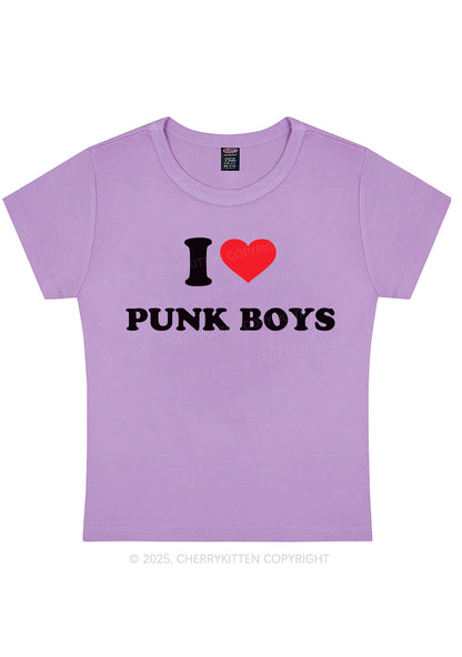 I Love Punk Boys Y2K Baby Tee Cherrykitten