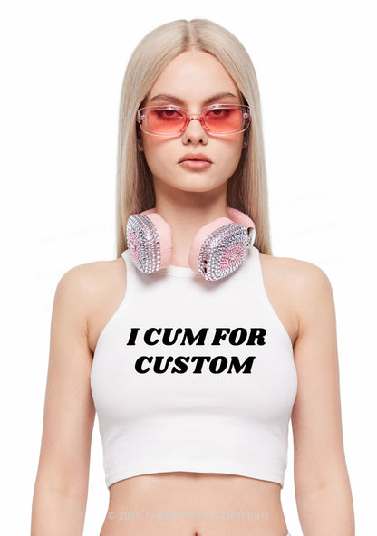 I Cxm For Custom Y2K Crop Tank Top Cherrykitten