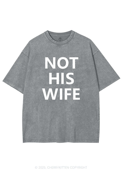 Not His Wife Y2K Shirts Washed Tee Cherrykitten