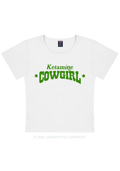K Star Cowgirl Y2K Baby Tee Cherrykitten