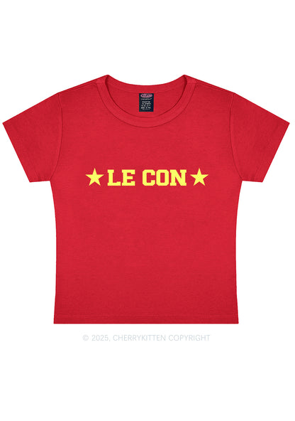 Le Con Y2K Baby Tee Cherrykitten