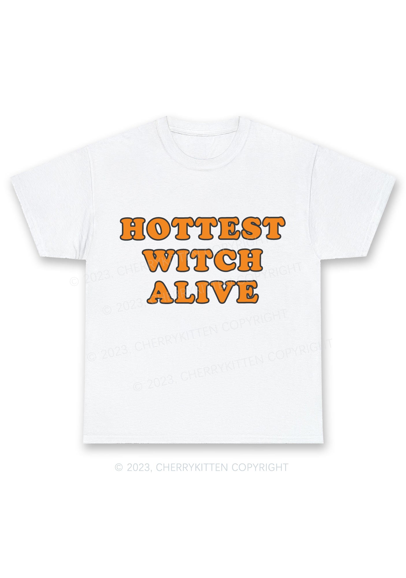 Hottest Witch Alive Halloween Chunky Shirt Cherrykitten