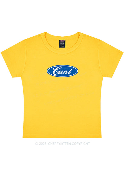 Oval Cxxt Y2K Baby Tee Cherrykitten