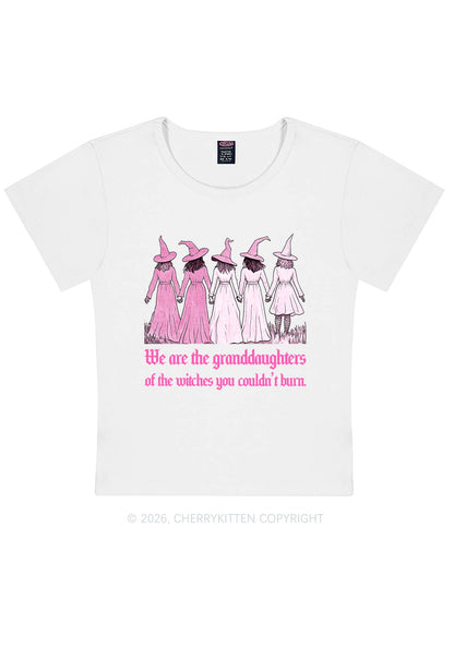 Halloween Witches Granddaughters Y2K Baby Tee Cherrykitten
