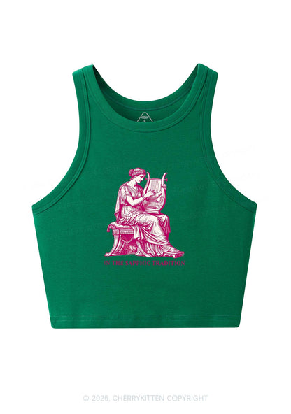 In The Sapphic Tradition Pride Y2K Crop Tank Top Cherrykitten