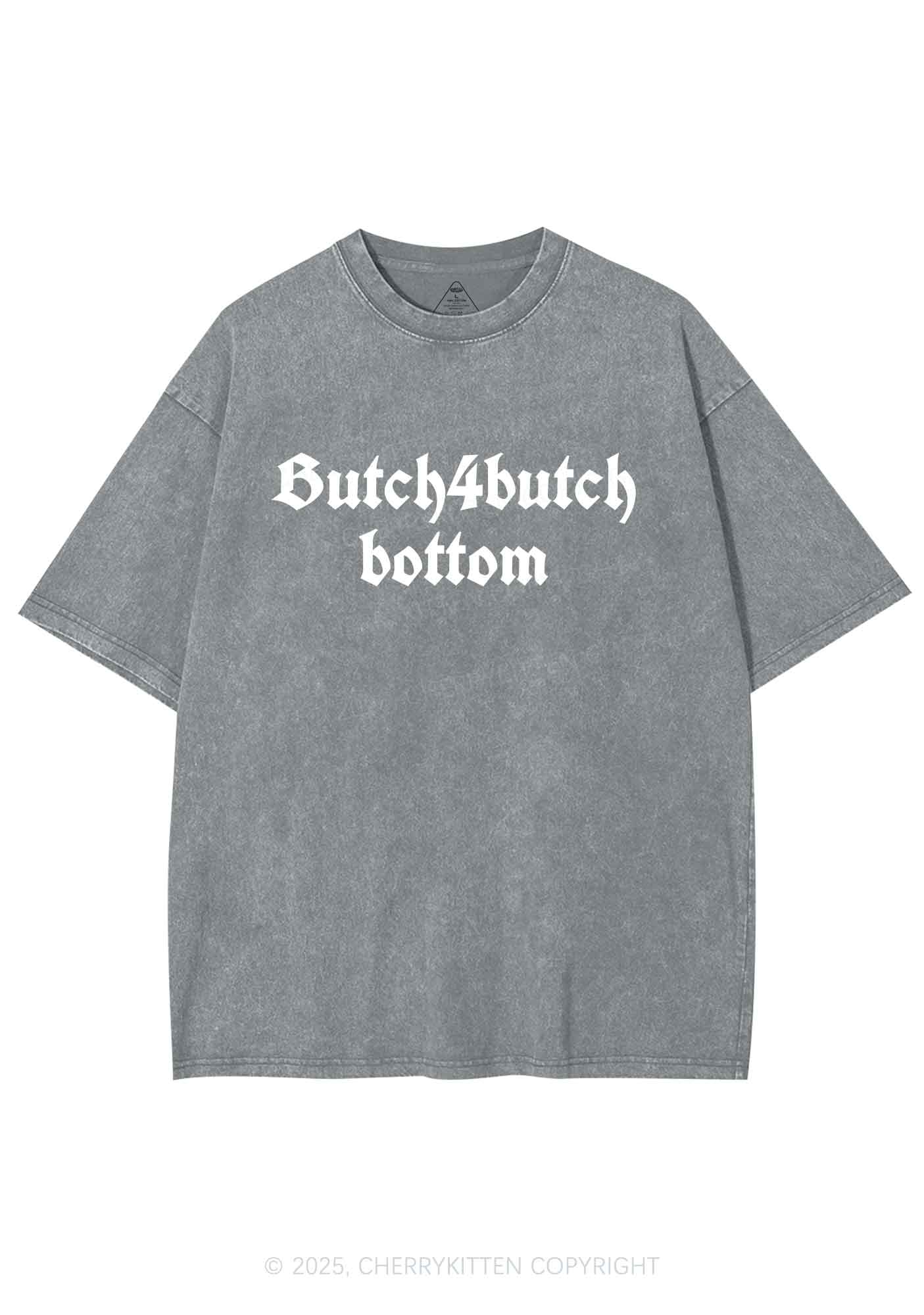 Butch Bottom Pride Y2K Shirts Washed Tee Cherrykitten
