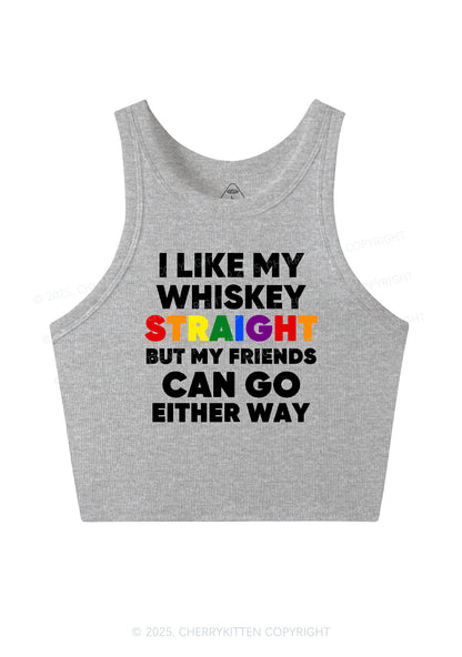I Like Straight Pride Y2K Crop Tank Top Cherrykitten