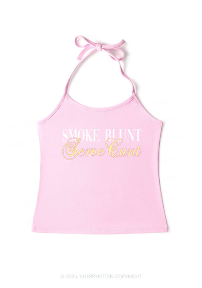 Smoke Blunt Y2K Halter Neck Cami Cherrykitten