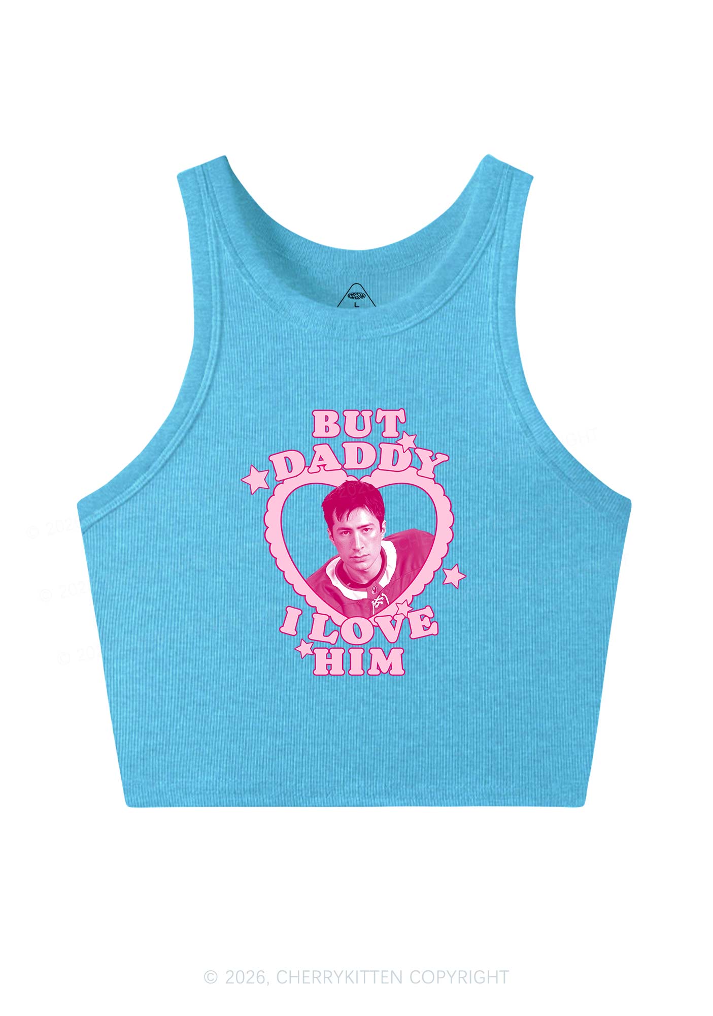 But Daddy I Love HW Y2K Crop Tank Top Cherrykitten