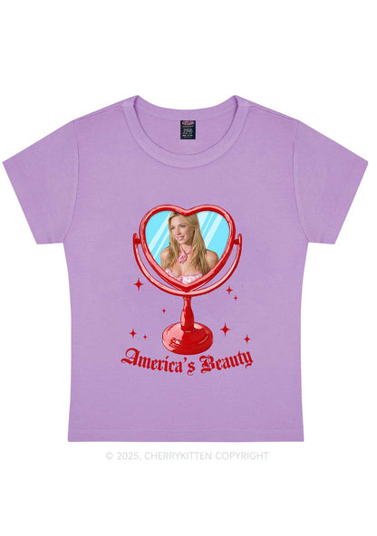 Custom Mirror Beauty Y2K Baby Tee Cherrykitten