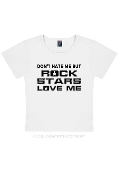 Rock Stars Love Me Y2K Baby Tee Cherrykitten