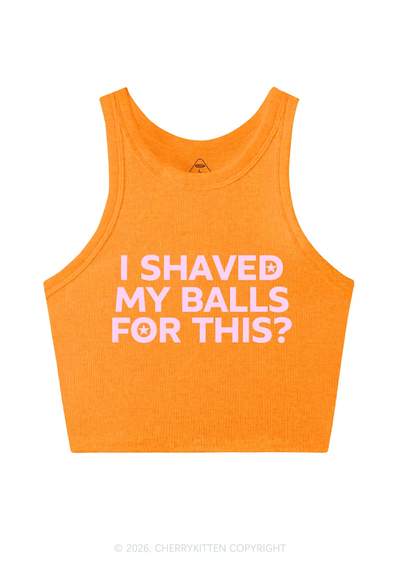 Shaved My Balls For This Y2K Crop Tank Top Cherrykitten