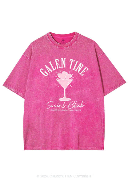 Galentine Social Club Y2K Valentine's Day Washed Tee Cherrykitten