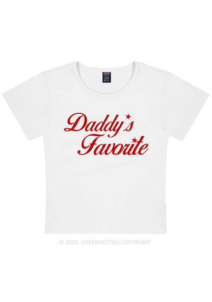 Daddys Favorite Y2K Baby Tee Cherrykitten