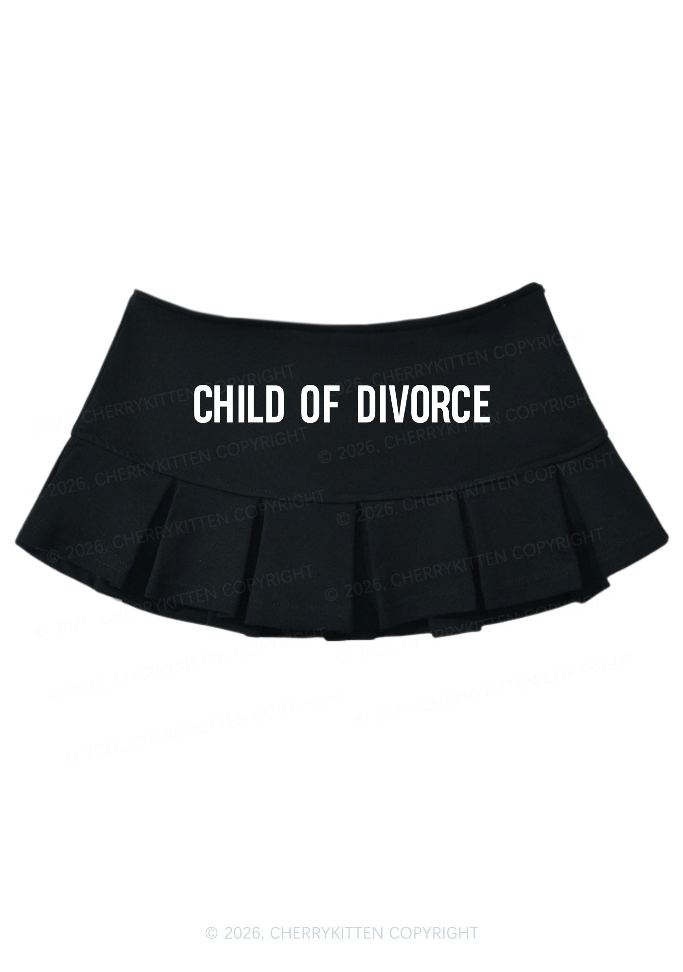 Child Of Divorce Y2K Mini Pleated Skirts Cherrykitten
