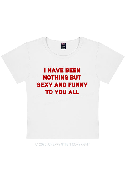 I Have Been Funny Y2K Baby Tee Cherrykitten