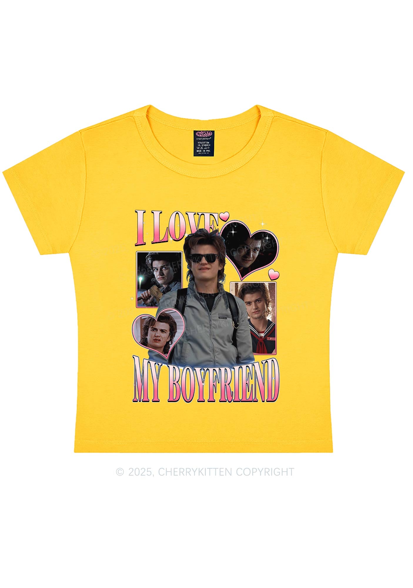 I Love My BF SH Y2K Baby Tee Cherrykitten