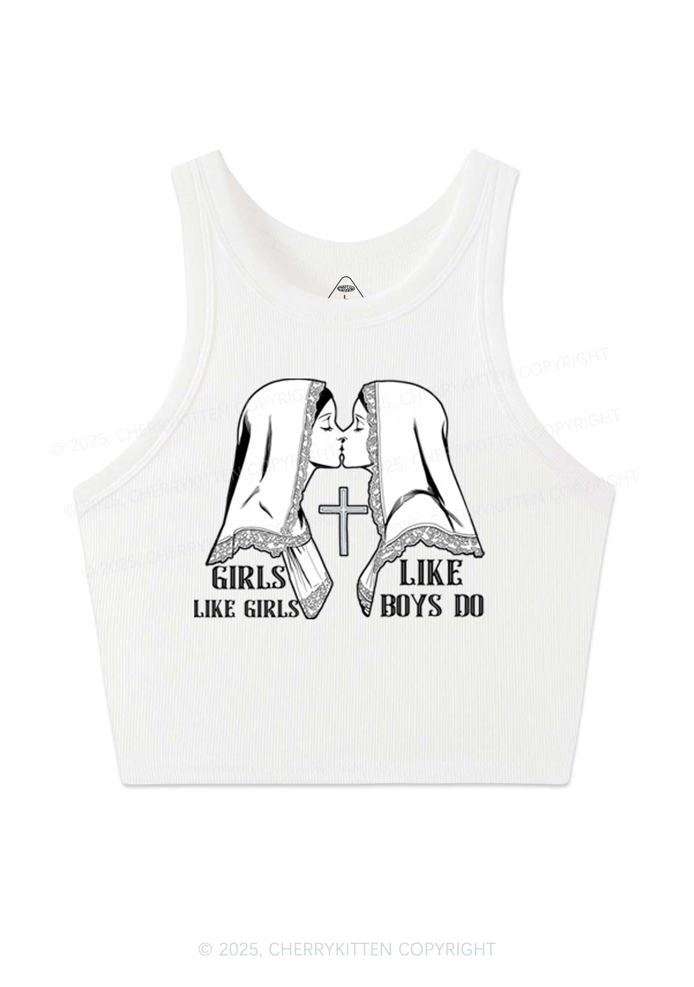 Girls Like Girls Pride Y2K Crop Tank Top Cherrykitten