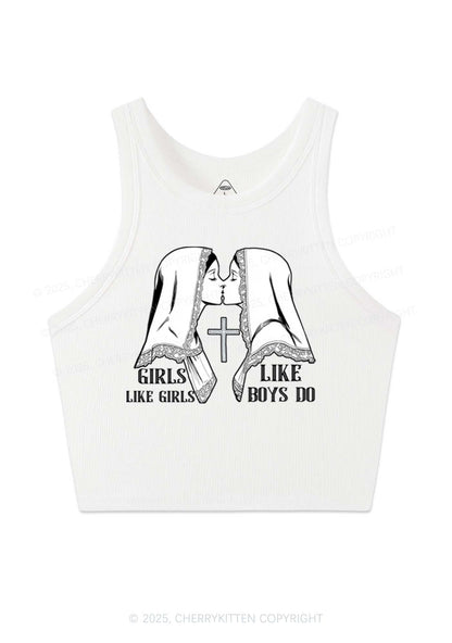 Girls Like Girls Pride Y2K Crop Tank Top Cherrykitten