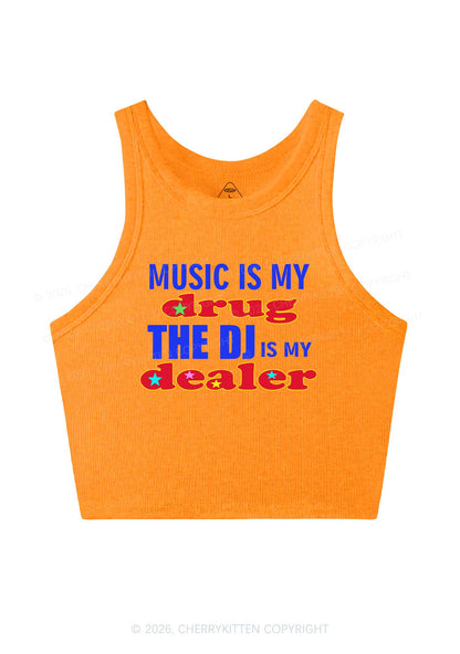 Music Is My Drxg Y2K Crop Tank Top Cherrykitten