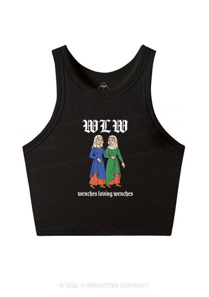 Wenches Loving Wenches Pride Y2K Crop Tank Top Cherrykitten