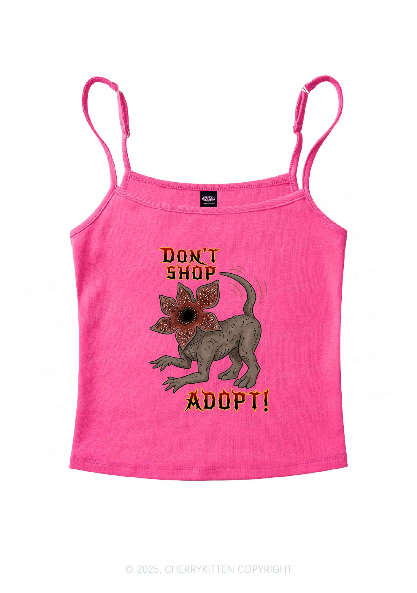 Dont Shop Adopt Y2K Spaghetti Strap Cami Cherrykitten