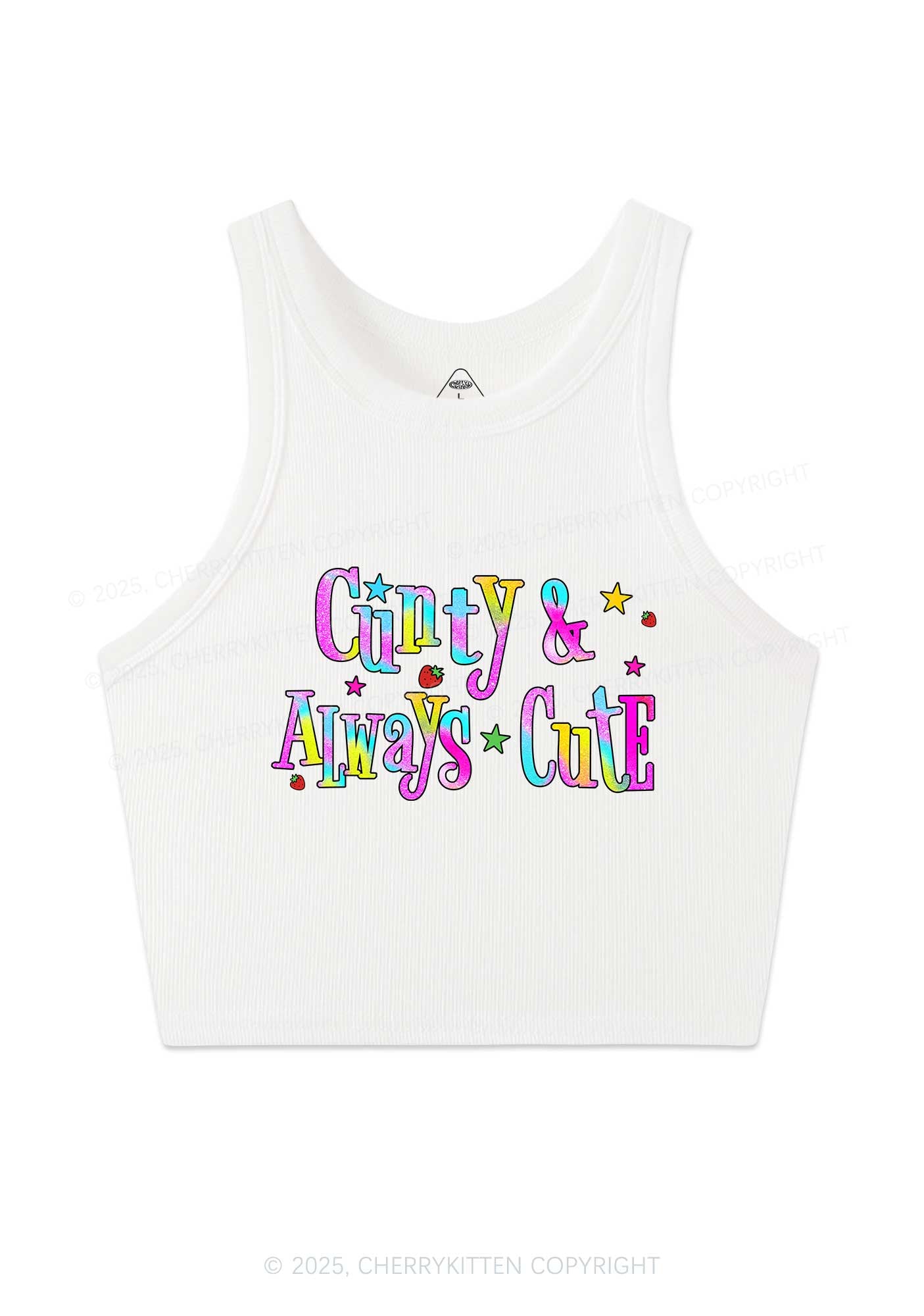 Cxxty Always Cute Y2K Crop Tank Top Cherrykitten