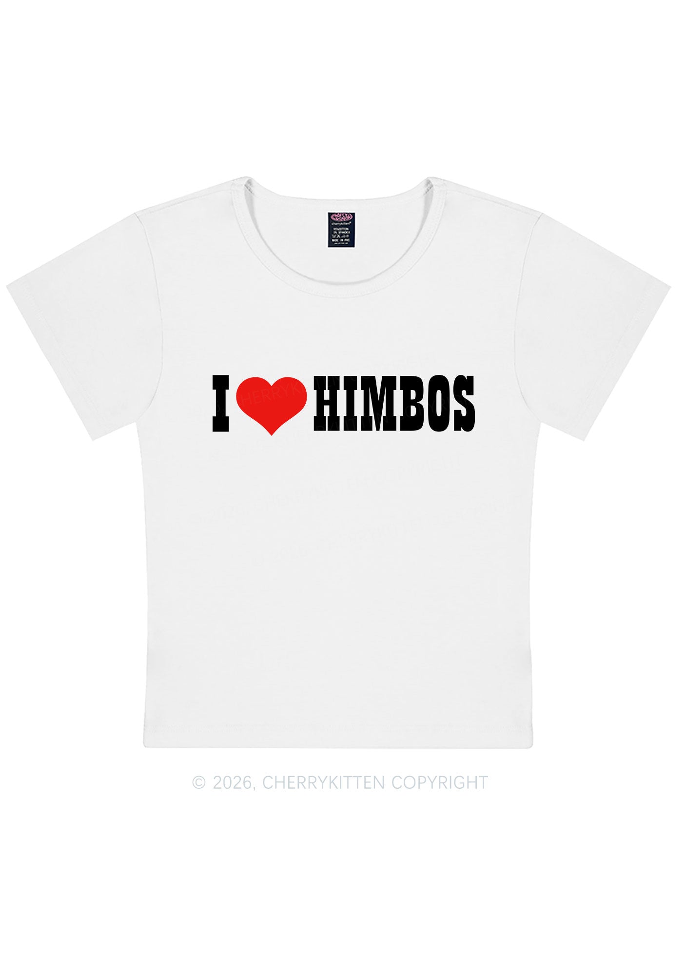 I Love Himbos Y2K Baby Tee Cherrykitten