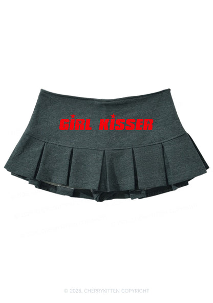 Girl Kisser Star Y2K Mini Pleated Skirts Cherrykitten