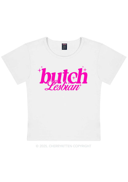 Butch Lesbian Y2K Baby Tee Cherrykitten