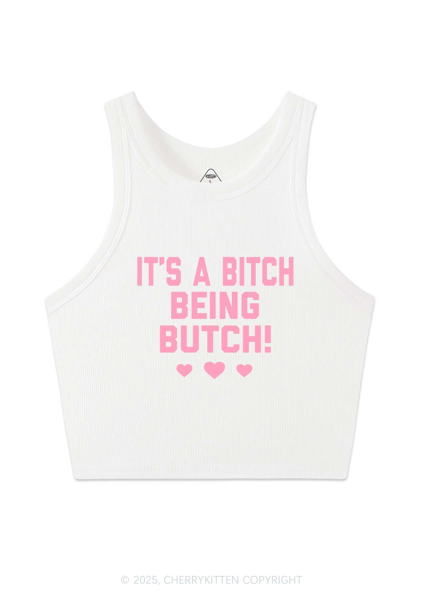 Bxxch Being Butch Y2K Crop Tank Top Cherrykitten