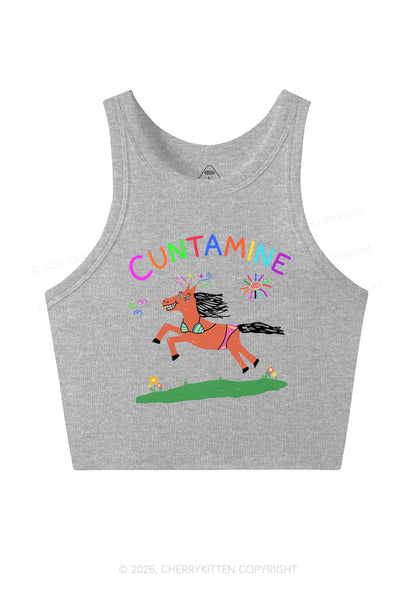 Cxxtamine Pony Y2K Crop Tank Top Cherrykitten