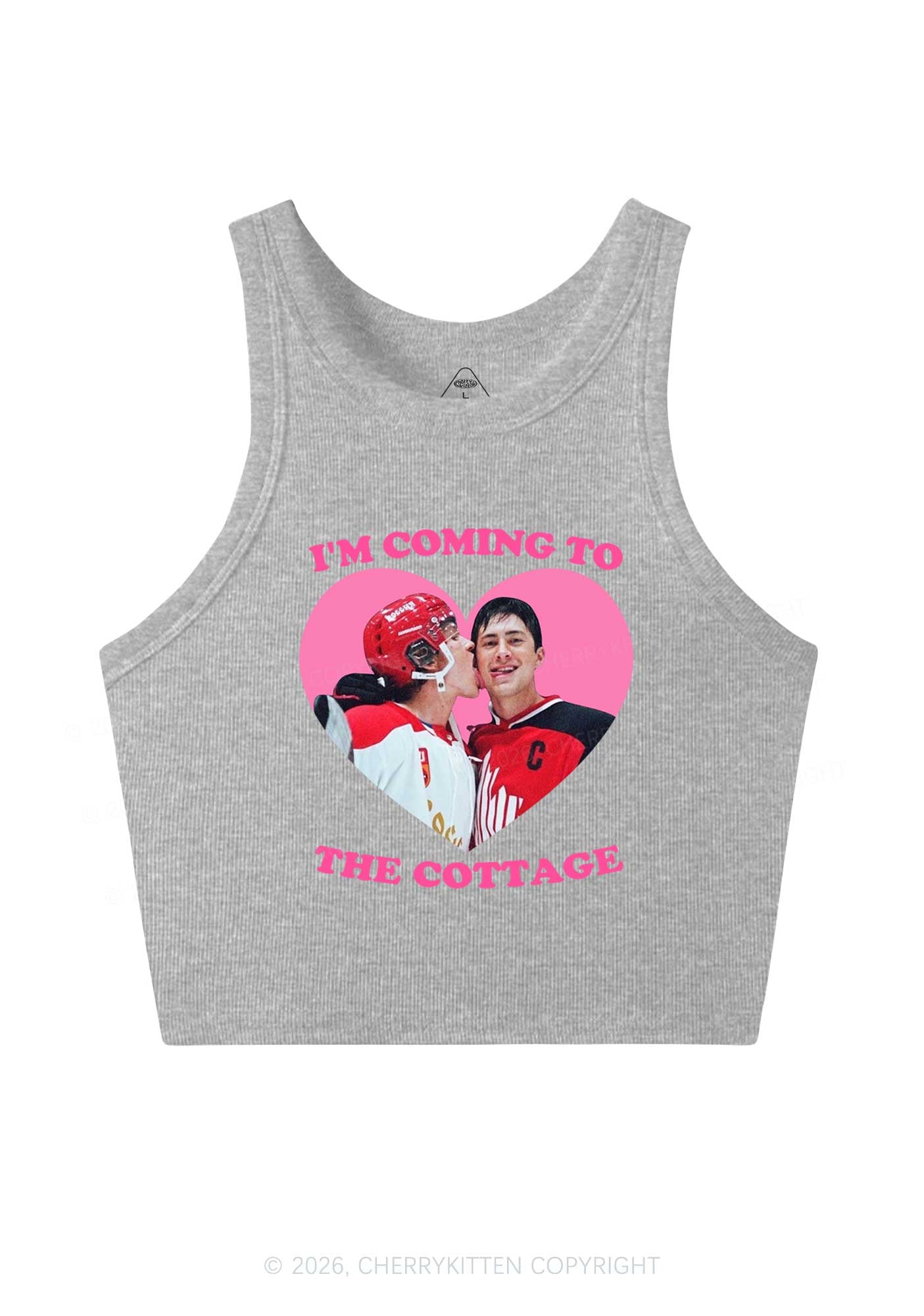Coming To Cottage HR Y2K Crop Tank Top Cherrykitten