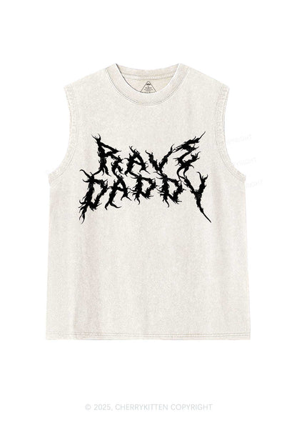 Rave Daddy Y2K Washed Muscle Tank Cherrykitten